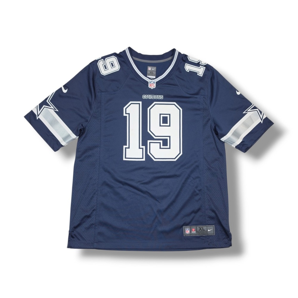 Nike On Field DALLAS COWBOYS COOPER # 19 NFL Navy Jersey Men's XL